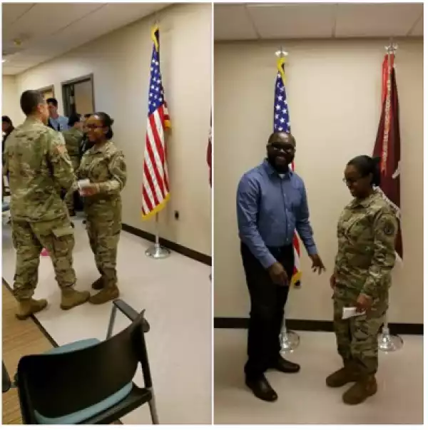 Supper Star....! Nigerian Woman Promoted To A Major In The United States Army Photos